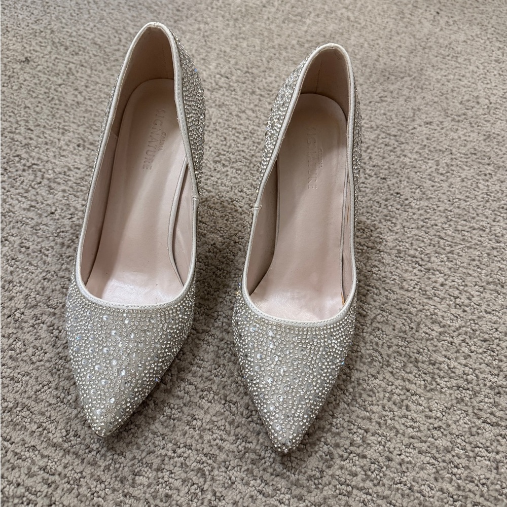 Sparkling Silver Women's Heels